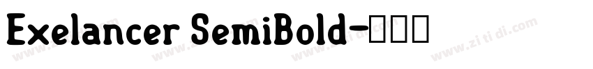 Exelancer SemiBold字体转换